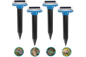 WARDBES Solar Mole Repellent, Ant Repellent Queen for Garden and Camping, Gopher, Snake Repellent Mole, Gopher and Other Mole Repellent