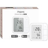 Aqara Wireless Room Thermostat W100, Thread/Zigbee | Temperature and Humidity Monitoring, HVAC Remote Control, 3 Customizable