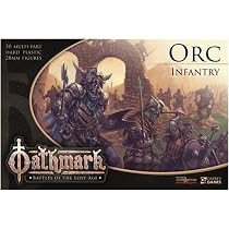 Oathmark Infanterie Humaine - 30 Guerriers 28mm + Bases - Pour Jeux De Guerre Fantastique Et Médiéval