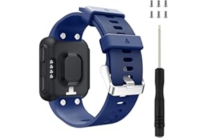 ACTECH Bracelet Compatible avec Garmin Forerunner 35, Garmin Forerunner 30, Garmin Forerunner 35J, Garmin ForeAthlete 35J, Bracelet de Remplacement en Silicone