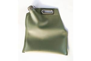 Yimihua Jerrican Essence,Réservoir D'essence Pliable 5L-30L Tambour D'essence en Matière Plastique, Sac D'huile Molle Portable Réservoirs De Carburant De Secours Verts(Size:30L)