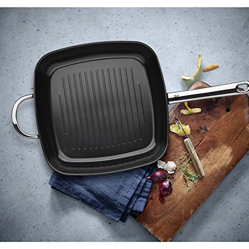 WMF Grillpfanne beschichtet 28 x 28 cm Devil Schüttrand Edelstahlgriff Cromargan Edelstahl CeraDur induktionsgeeignet Handwäsche - 4