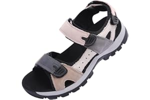 Harssidanzar Sandales en Cuir pour Femmes - Randonnée et Sport d'Extérieur SL256EU