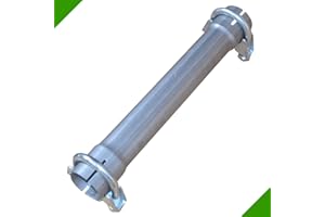 FRÖSCHL AUTOZUBEHÖR Ø 50x300mm Verbindungsstück Universal Reparaturrohr Rohr mit Aufweitung Auspuff Schelle Abgasanlage Rohrschelle Klemmstück Doppelschelle Rohrverbinder