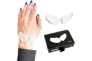 DELTAHUB Carpio 2.0 naprawdę ergonomiczna podkładka pod mysz, wsparcie cieśni nadgarstka, łagodzenie bólu, łatwe ślizganie, elegancka, do biura, laptopa, gier, dla leworęcznych, mała, biała