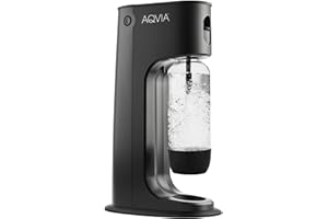 Aqvia Balance sparkling water maker black, incl. BPA-free PET water bottle