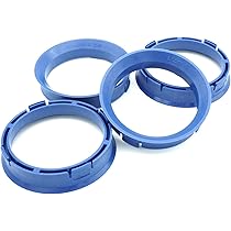 4x centreren van 66,6 x 57,1 mm blauwe wielen Rings Made in Germany