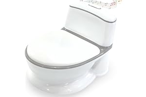 Venture Pote Pals (Grey) Interactive Potty Training Toilet - Award Winning Childrens Potty with Lights & Sounds, Removable Inner Tray, Multiple Lids, Wipe Storage & Anti-Slip Feet