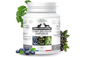 Laboratoire Floralpina Complexe Vision Plus Renforcée Chien et Chat 100g - Soutient la Vision, Complément Alimentaire Naturel