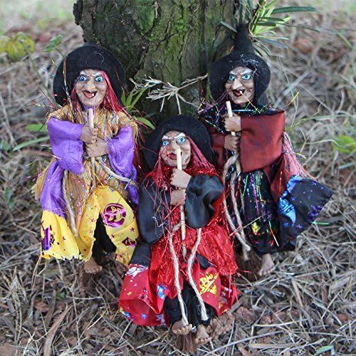 ChengBai Halloween Disney andKTV party decorations female witch ornaments wall hangings scene furnished props toys , random color
