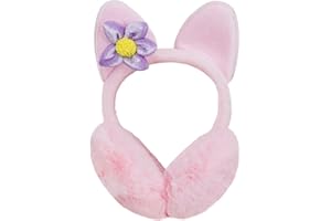 RUIXIA Kinder Ohrenschützer Flauschig Süße Katzenohren Design Winer Warm Ohrenwärmer Kopfbedeckungen Earmuffs Plüsch Ohrenschützer Kälteschutz Warmhalten Accessoire Outdoor für Mädchen Jungen Damen