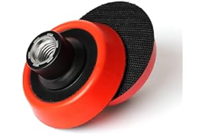 HOMESOM 3 Inch Backing Pads Hook Loop Backer Pads with m14Thread for Angle Grinder Buffer Pads 2pcs