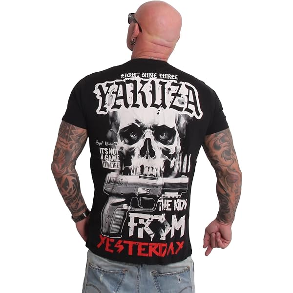 Yakuza Herren T-Shirt "War Regular" - Baumwolle, Lässige Passform, Mit Provokantem Print