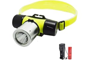 WINDFIRE Torcia Subacquea 100000 Lumen Faro Impermeabile con Luci di Sicurezza, Caricabatterie e Batterie per Nuoto