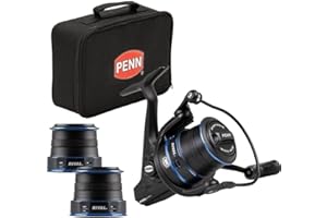 PENN Rival moulinet spinning long cast, pour la pêche en mer en Surcasting, pêche du bord, long lancer, depuis la plage, poisson plat, bar, maquereau