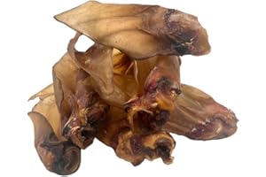 Express Pet Supplies 10 Extra Large (XL) Buffalo Ears | 100% Natural Air-Dried Treat for Dogs | Grain and Gluten Free Low Grease | Long Lasting Large Dogs