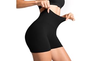 Sanpetix Gym Shorts for Women, Black Cycling Shorts for Biker Workout Running Yoga