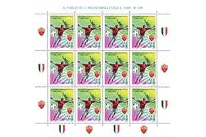 LAVECCHIASCATOLA 2001 Francobolli Scudetto Roma campionato di calcio SerieA 2000/01