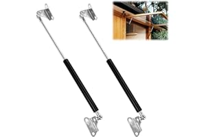 LES-THERESA 2 molle di pressione a gas, 50cm, 450 N, ammortizzatore a gas universale, tipo L, molla a gas idraulica, molla a gas, per rimorchi, porte di scarico, gabinetto (20in, 450 N)