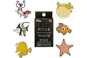 FUNKO Loungefly Pixar Finding Nemo Fish Tank Buddies Blind Box Pins - Nemo - Disney Pixar: Finding Nemo - Blind Box Enamel Pins - Cute Collectable Novelty Brooch - for Backpacks & Bags - Gift Idea