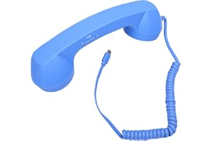 Generic Retro Telefonlur Typ C Trådbunden Mottagare för Snygga Videosamtal och Möten, ABS-material, Bekvämt Grepp, 1 Enhet
