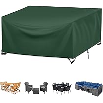 Copertura Per Mobili Da Giardino 150x90x90cm - Impermeabile, Anti-UV E Antivento In Oxford Verde | Per Tavoli Esterni - Foto 12