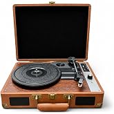 Ultratekno MZL-P01 Bluetooth Plak &Ccedil;alar, 3 Hız (33/45/78 RPM), USB/SD/AUX/RCA/Kulaklık Destekli, Dahili Hoparl&ouml;rl&uuml; Taşınabili