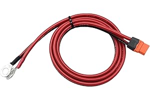 BOLADGE Connecteur Femelle XT60I vers Câble Terminal O-Ring avec Fil Silicone 100cm 12AWG pour Batterie Lipo RC FPV Racing Drone Station d'énergie Solaire