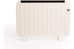 CREATE/WARM SLIM 1500W / Emisor térmico con WiFi blanco/Programable vía App, temporizador 24h, sistemas de seguridad, eficiencia de bajo consumo, 86x58x5,5 cm