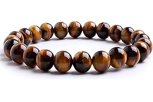 J.Fée 8MM Edelstein Armband,Naturstein Armband Heilsteine Armband Perlenarmband Damen Perlen Armband Perlenarmband Herren Perlen Schmuck Armbänder Perlen Modeschmuck Für Frauen,Mädchen,Herren