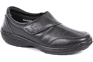 Pavers Ladies Mary-Jane Shoe - Wider D/E Fit with Touch Fastening and Casual Leather Strap - Classic Stylish Appearance