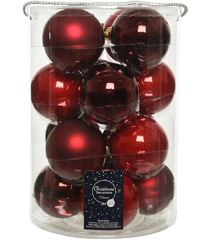 Set Di 16 Palline Di Natale In Vetro: Mix Opache E Lucide Con Scanalature - Bianco, 4-8 Cm, Per Albero Decorazione Natalizia