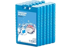 SAVEX Freezer Blocks With Non Toxic & Lightweight Material For Food Fresh Drinks Resuable Ice Packs Cooler Bag, Lunch Box | Ice Blocks For Cool Bags | Freezer Blocks | Ice Packs Reusable