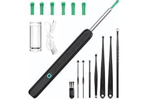 Ear Wax Removal Camera, OIHCAZ 1080P HD Ear Cleaner Tool with Camera, WiFi Otoscope with LED Light, Smart Earwax Cleaning Kit for iPhone, iPad, Android Phones