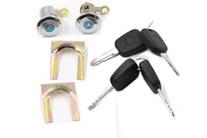 VHEUHZ Türschloss Nuckel kompatibel mit Citroen C1 Peugeot 107 Aygo Zylinder Türschließzylinder Schlüsselsatz 2005-2014 9170.Y8 9170.Z0 1608746380