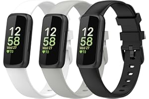 WAYOFSUC Cinturino per Fitbit Inspire 3 Bracciale, Morbido Traspirante Braccialetto, Regolabile Sportivo Cinturini di Ricambio per Fitbit Inspire 3