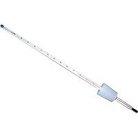 Laborthermometer 30 cm für Destille Einsteckmarkierung mit Stopfen 12/14 passend für (NS14) Temperaturbereich: -10 bis…