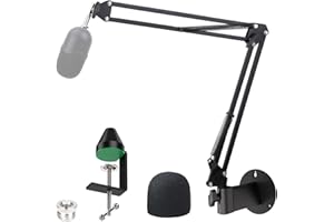 YOUSHARES Soporte de Micrófono - Brazo de Micrófono con Abrazadera Montaje, Soporte de Montaje en Pared para Razer Seiren Mini Micrófono