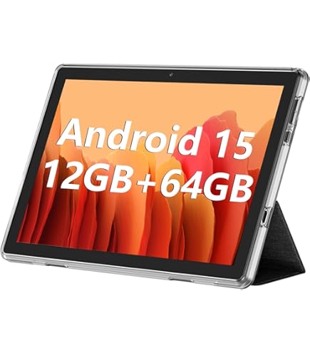 Relndoo Android Tablet 10.1 Inch, 6GB RAM 64GB ROM, 1TB Expandable