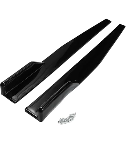 Protections Bas De Caisse Autocollantes - Jupe Latérale En Caoutchouc/PVC - Largeur 6 Cm - Anti-chocs Pour Portières - 8