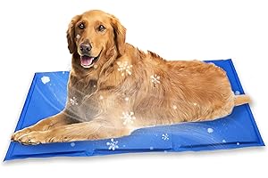 GIAPINST Dog Cooling Mat Large 90x50cm, Non-Toxic Gel Self Cooling Pads, Scratch-Resistant Durable Cooling Bed for Dogs Cats, Keep Pets Cool in Hot Summer