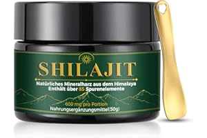 ‎BULKTRA Shilajit Original Himalaya Bio, Premium Shilajit Resin, 85+ Spurenelementen, Fulvinsäure und Mineralien, Natürlicher Energie für Männer und Frauen