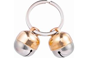 Beau's Bells 2 Extra Loud Cat & Dog Bells | Pet Tracker | Save Birds & Wildlife Handmade Copper (Large)
