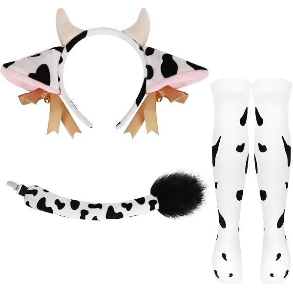 FUIPVGI 4 Pièces Serre-Tête Animaux Mouton – Bandeaux Cosplay Mignon Rose & Blanc Pour Adultes Et Enfants, Halloween, Fêtes, Anniversaire