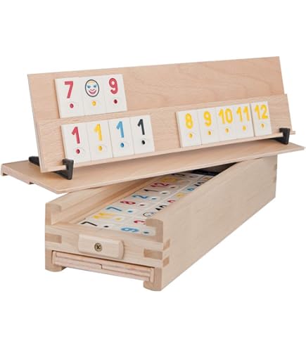 IMIKEYA Set di 48 pietre da gioco da donna, 2,4 cm, in legno, per