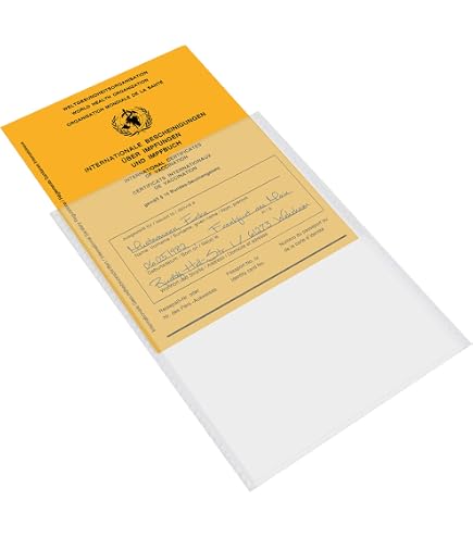 Passaporto Vaccinale Custodie Per Libretto Vaccinazione 105x145mm Trasparenti E Anti Strappo 2 Pezzi A 973915