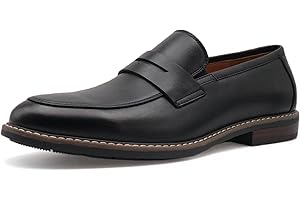 Finishing & Sewing Mens Classic Penny Loafers Brown Leather Hand Stitched Sole