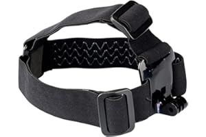 HOTMNTY Diadema para Cámara de Acción,Diadema Elástica para Cámara,Correa para la Cabeza de la Cámara de Acción,Cinta de Nylon Ajustable Elástica Correa,Diadema para Cámara,para Cámara Deportiva de Acción,1PC