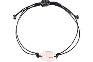 Holibanna Bracelet en Coquillage Naturel tricoté à la Main pour Une Plage ou Une Kauri