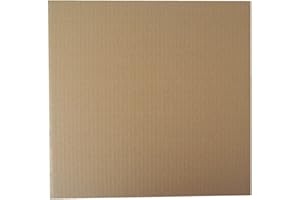 250 BROWN CORRUGATED CARDBOARD STIFFENER PADS PROTECTIVE SHEETS BOARDS - APPROX SIZE 320x320mm SQUARE - TO FIT UKPS 12" RECORD VINYL MAILERS ENVELOPES - PACKAGING MAILING POSTAL POSTAGE PROTECTION